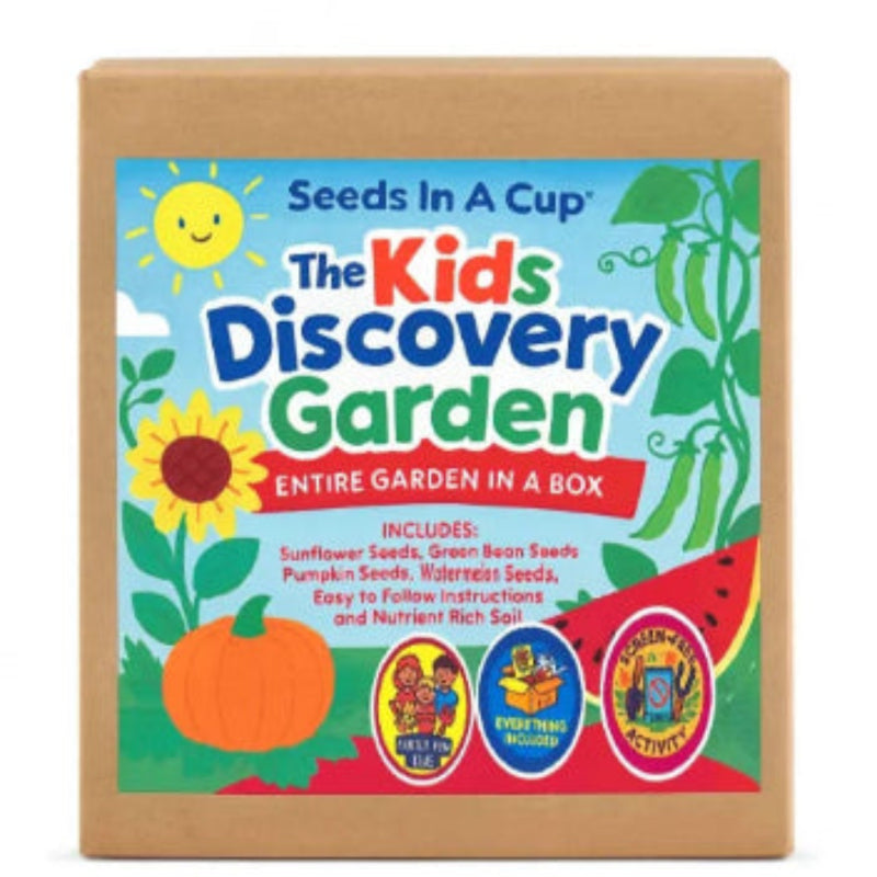 Seeds In A Cup®: All-in-One Indoor Micro-Garden Grow Kit - Kids Discovery Garden An Complete seed starter growing kit with recyclable planter, non-GMO seeds, and real potting soil. Hand-assembled in Cleveland, Ohio, USA.