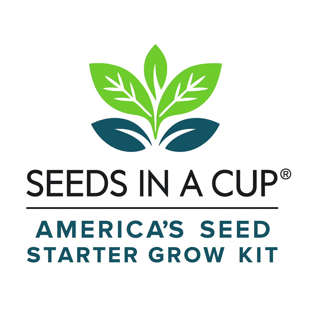 Seeds In A Cup® brand video — American-made seed starter grow kits with non-GMO seeds, real loose potting soil, and recyclable planters, hand-assembled in Cleveland, Ohio, USA.