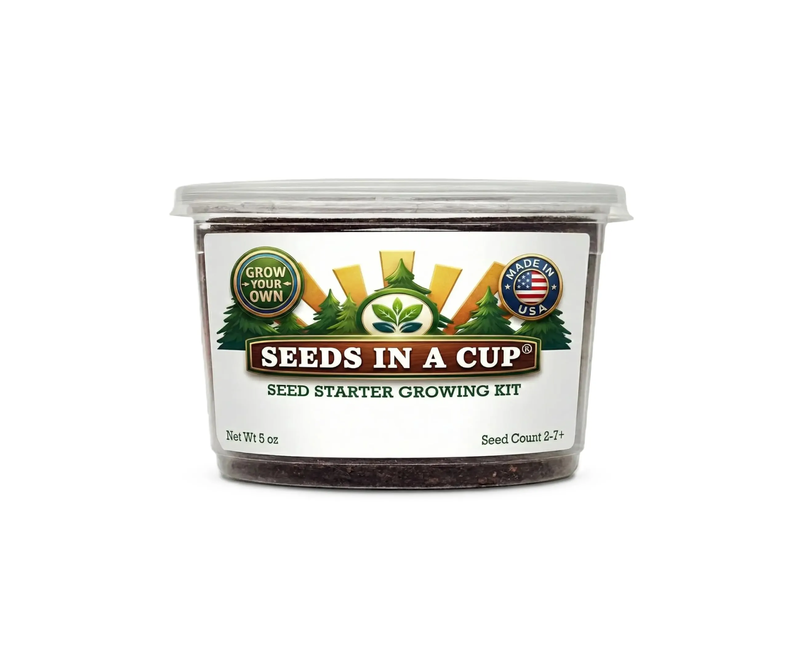Seeds In A Cup® seed starter grow kit in its original branded cup